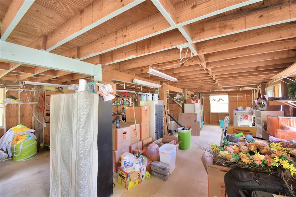 First level storage/laundry area