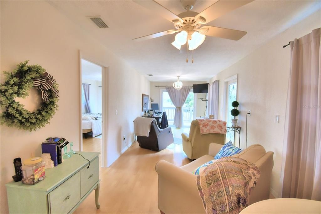 Family room/dining room combo