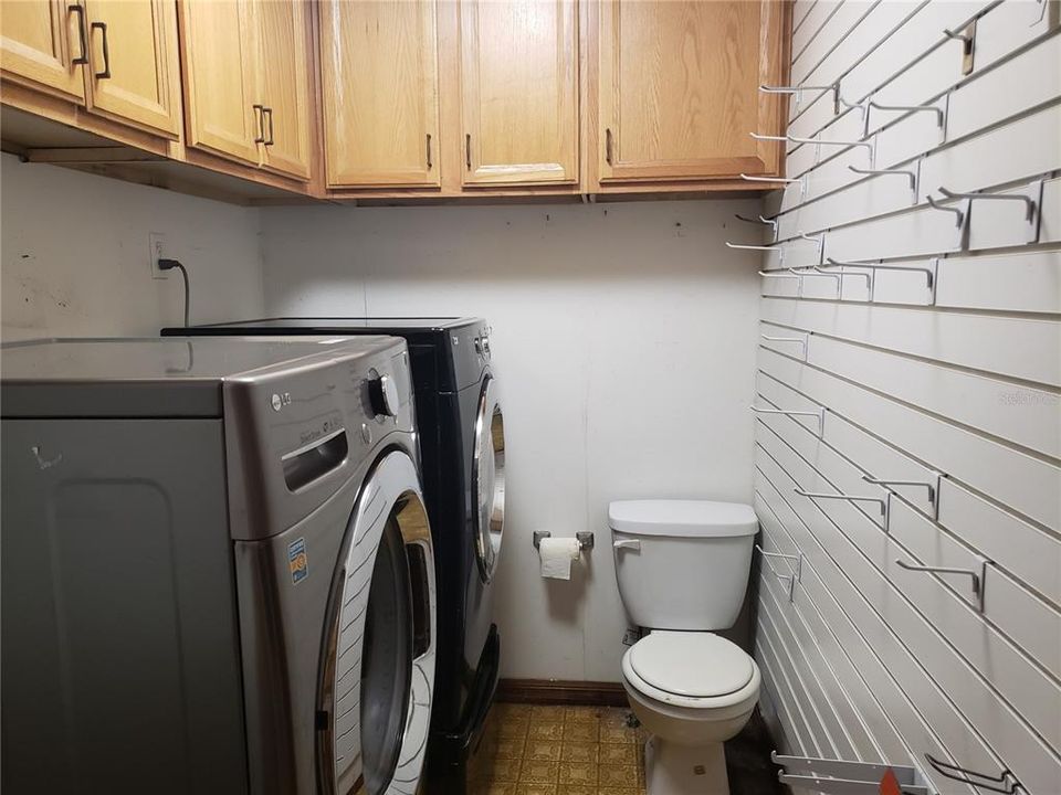 Laundry room & half bath.