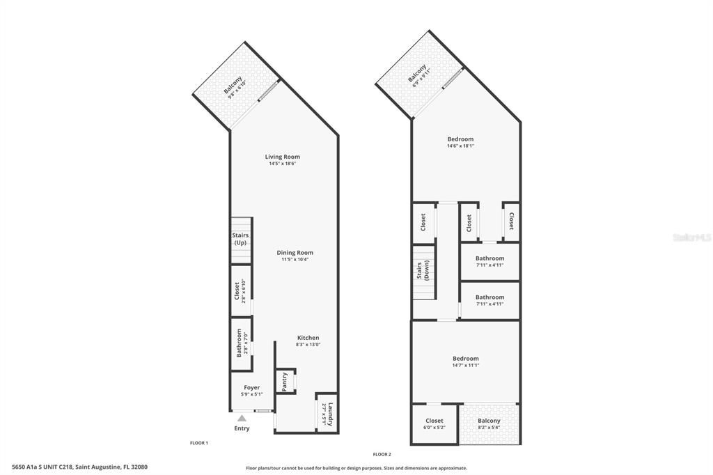 For Sale: $495,000 (2 beds, 2 baths, 1350 Square Feet)