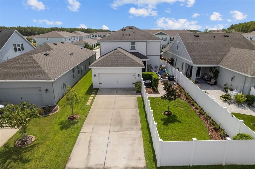 Oversized driveway