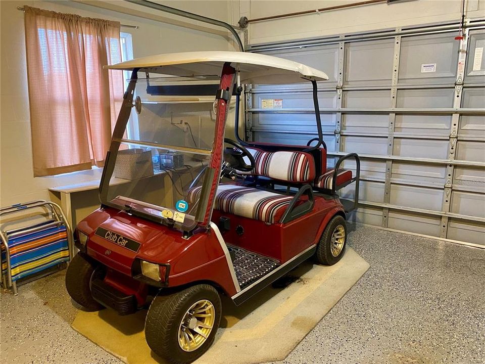 Golf cart which conveys with home