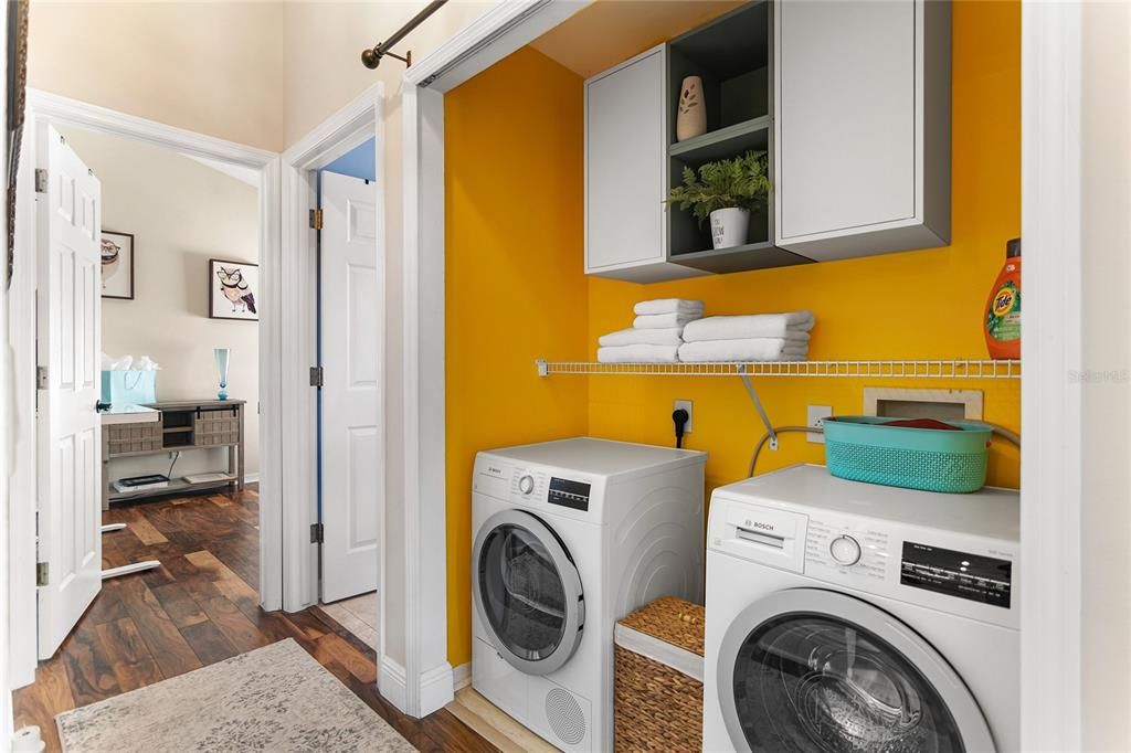 Laundry room in the hallway