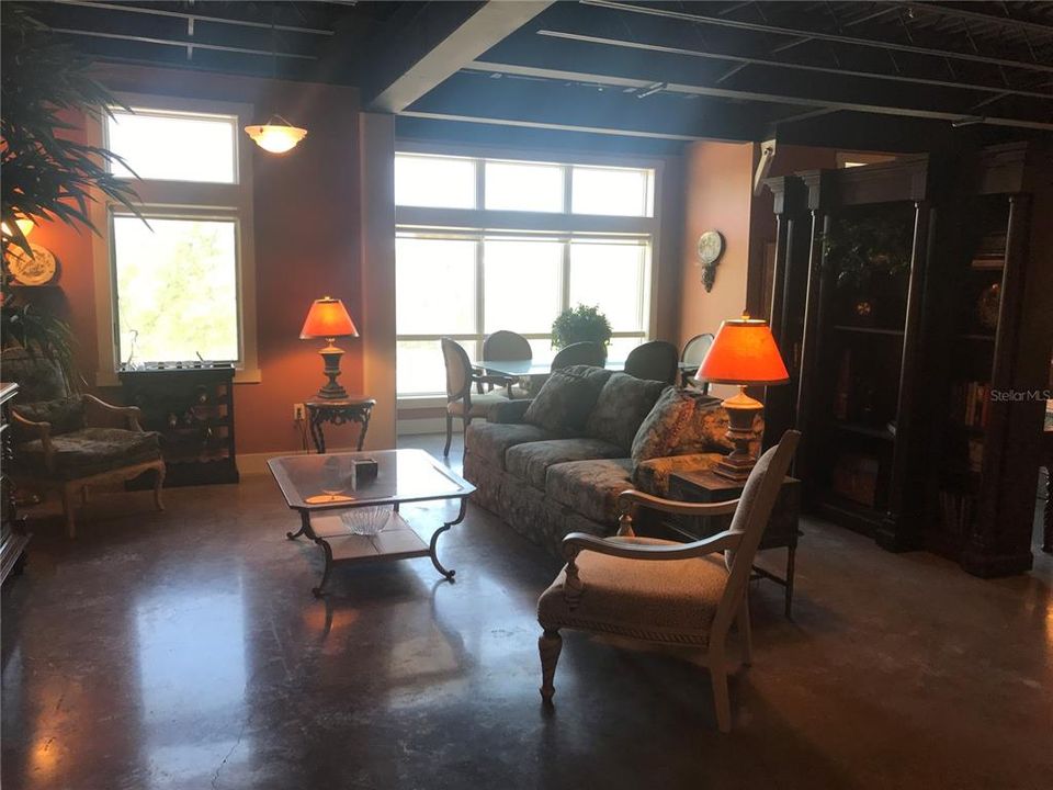 Living Room showing Dining Area with VIEW