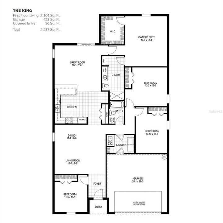 Active With Contract: $319,990 (4 beds, 2 baths, 2104 Square Feet)