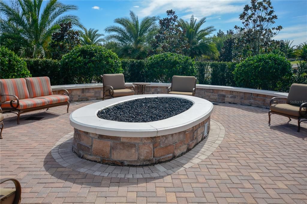 Amenities Fire Pit. Bring your favorite beverage to relax and enjoy.