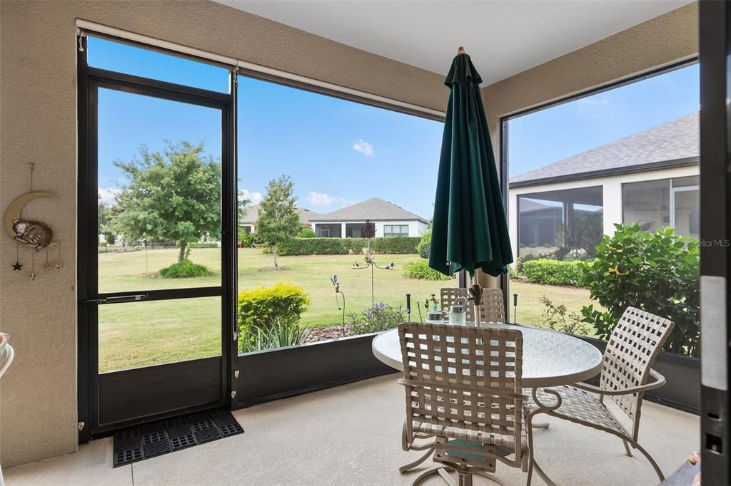 Screened Lanai with Roll Down Shades and Great Views