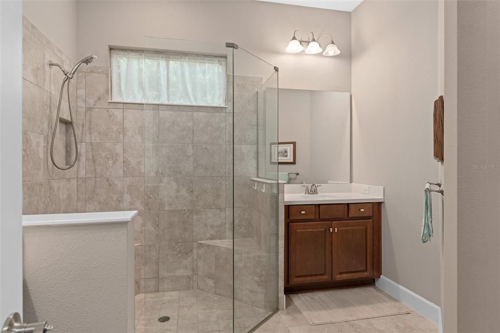 Primary Bathroom with a great shower offering 2 seats