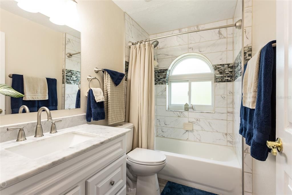 Newly renovated guest bathroom