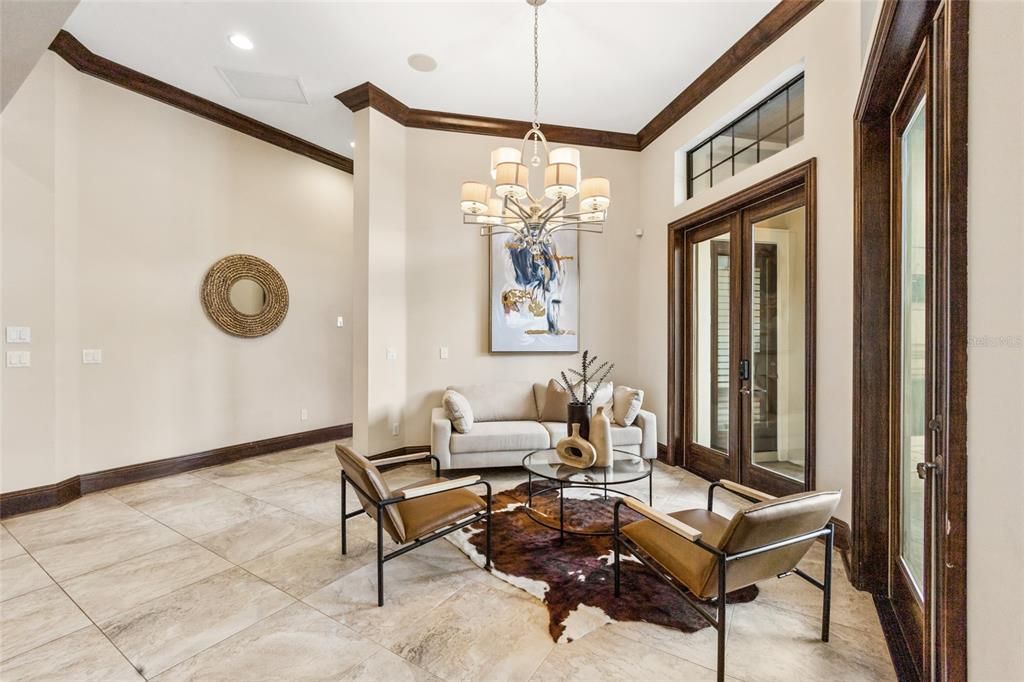 Formal Living Room -Dining as you enter.Foyer Barrel Ceiling draws you in!