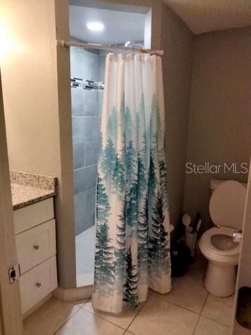 Stand-up Shower in Master Bathroom