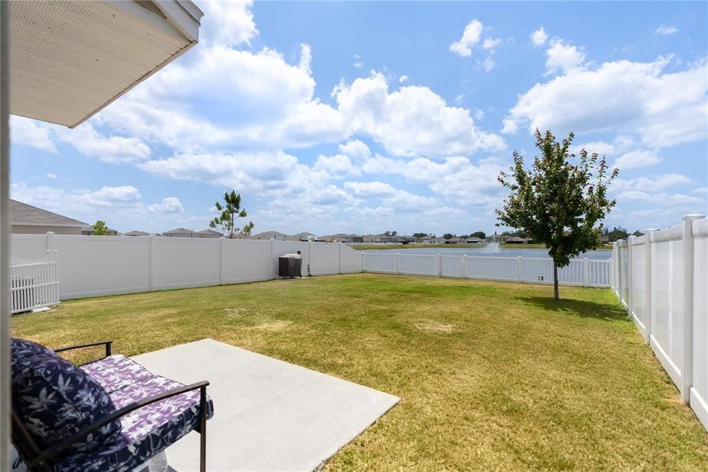 Spacious Rear Fenced-In Yard