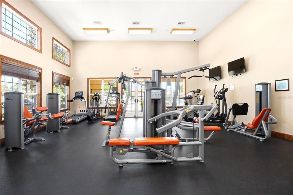 Well Equipped Fitness Room In The Clubhouse