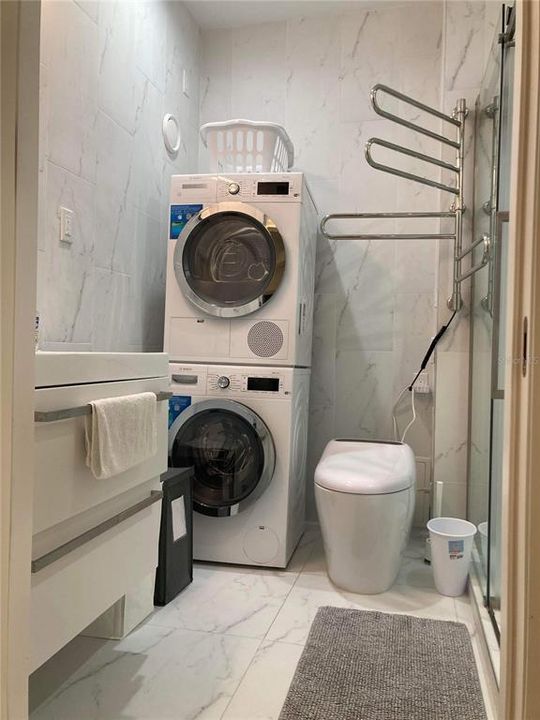 Second Bathroom with washer and dryer
