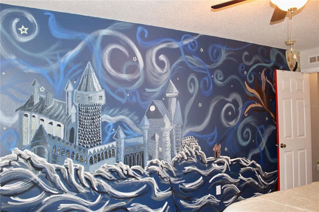 Harry Potter Wall.  Can be painted to suit if Harry Potter is not you thing just ask me!