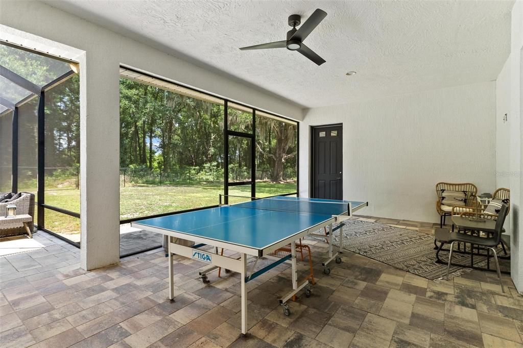 Lanai Area with Ping Pong Table