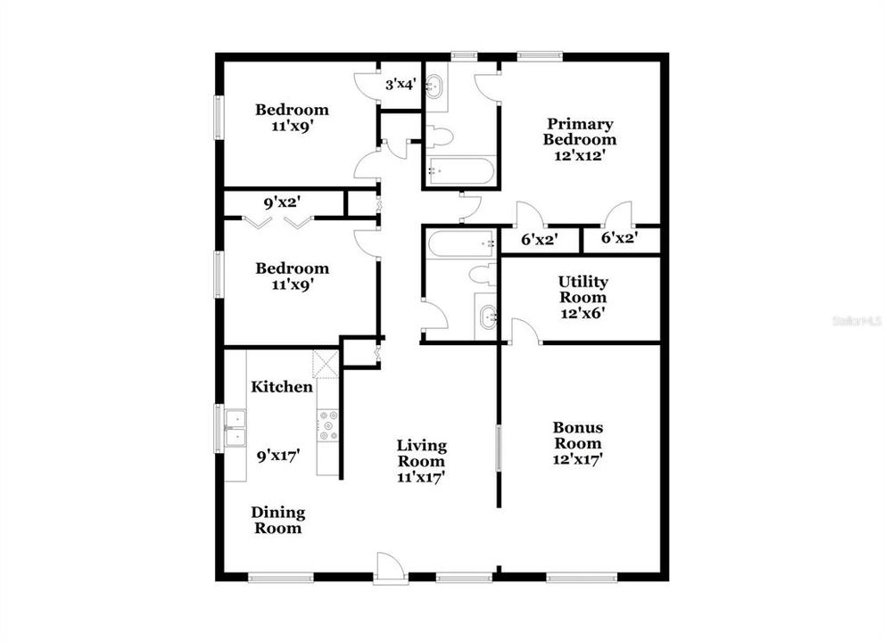 For Rent: $1,945 (3 beds, 2 baths, 1360 Square Feet)