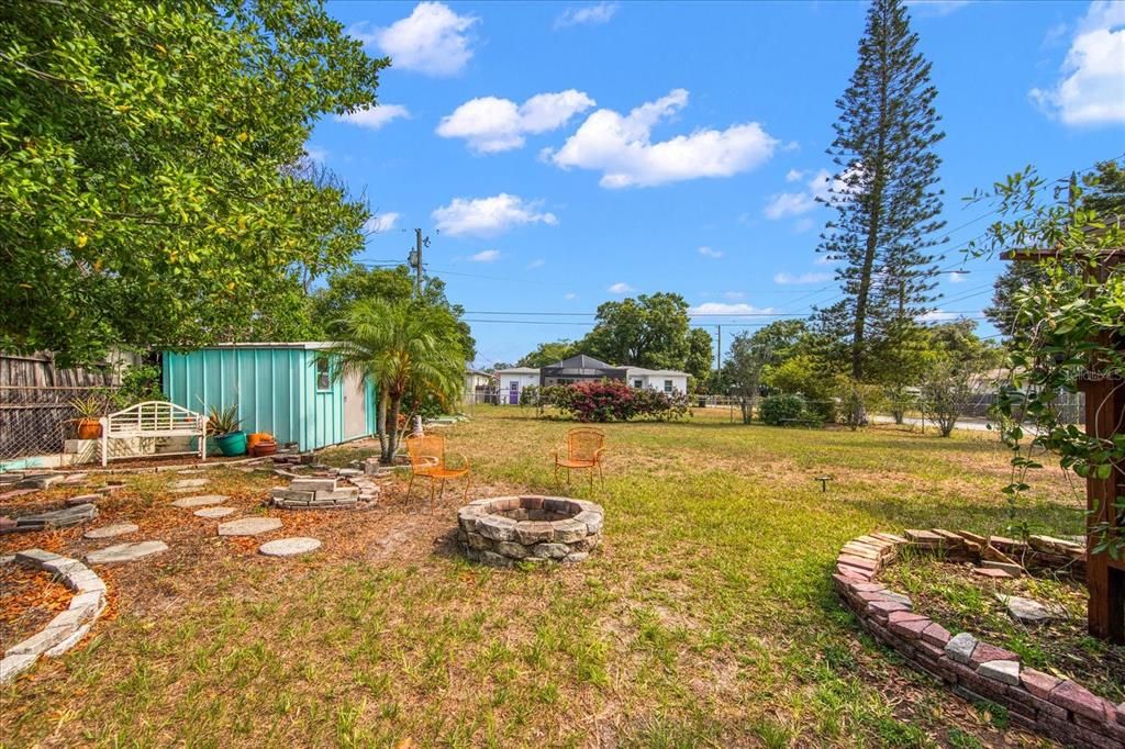 Back Yard with Garden Area