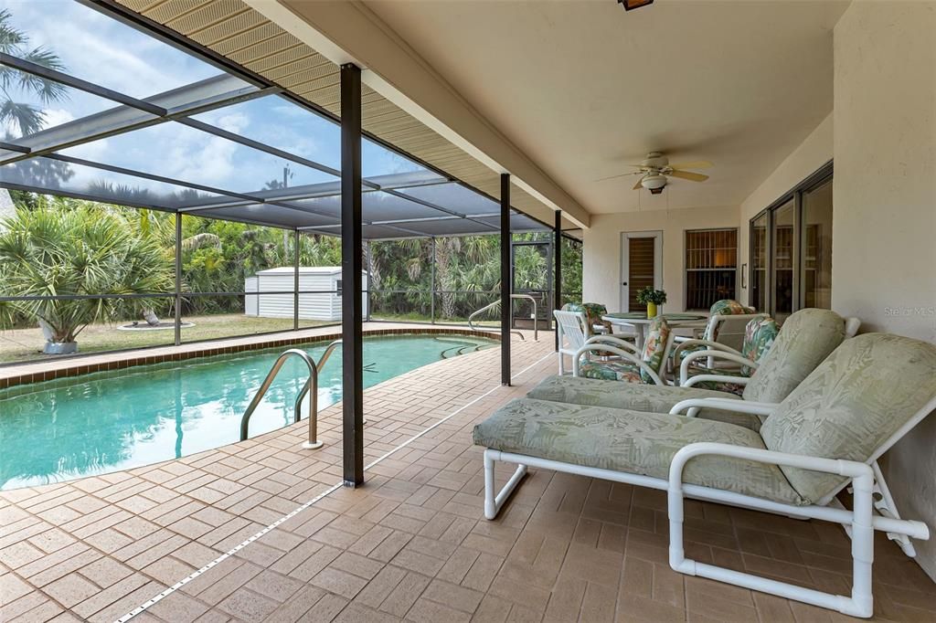 The lanai is a fantastic size and great place to relax!