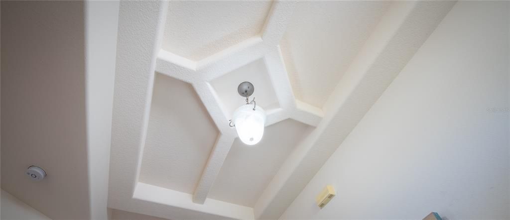 Coffered Ceiling in Foyer