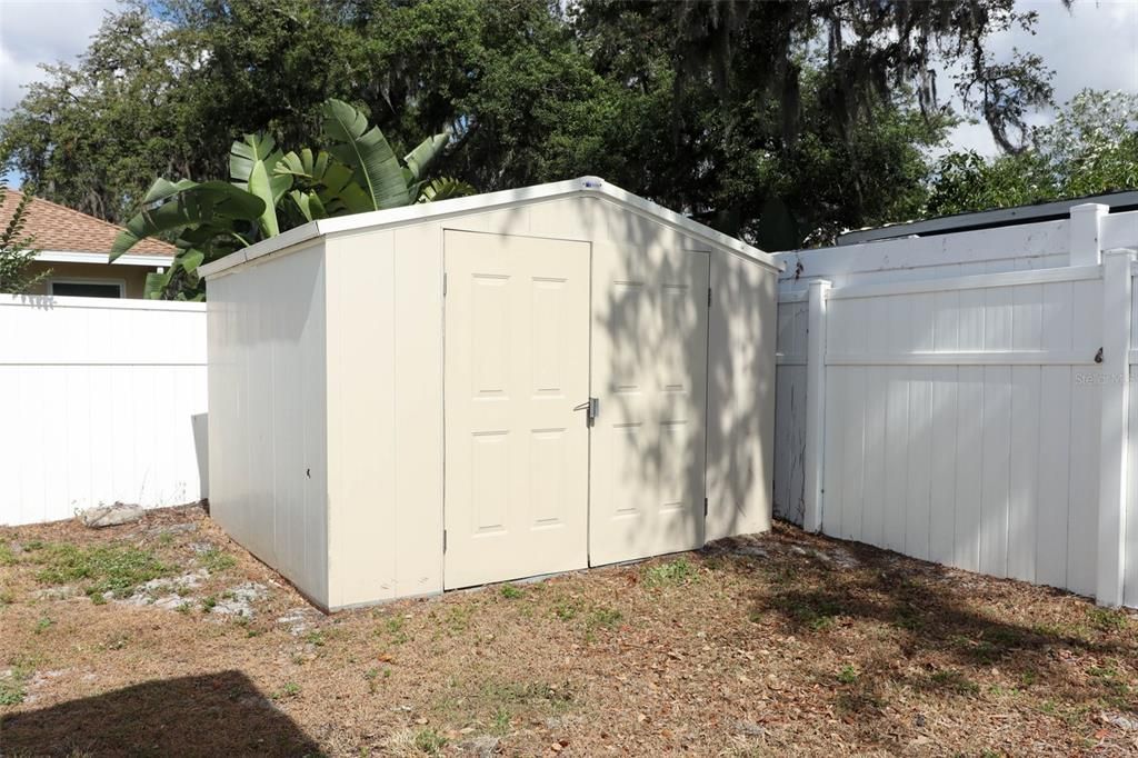 Shed is included