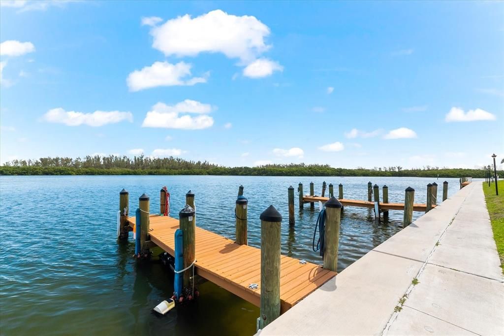 Docks with Views of the ICW