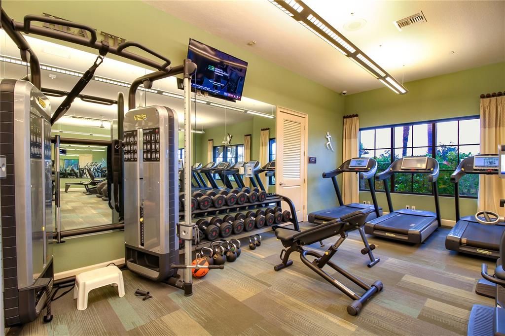 One of 2 fitness centers