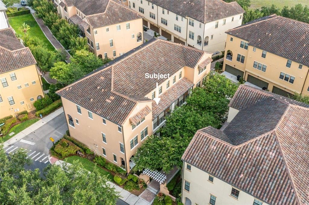 Lovely courtyard landscaping.