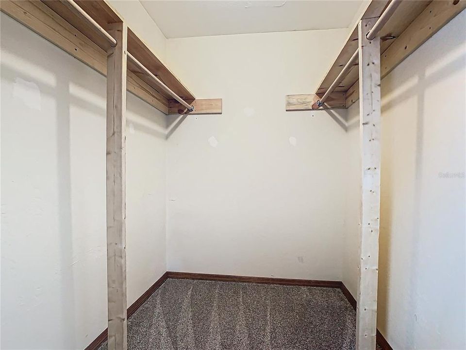 Primary bedroom with walk-in closet