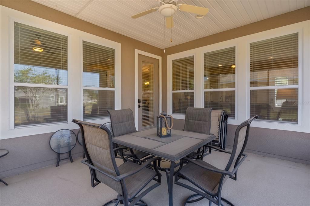 Covered, Screened Lanai area - 353 Salt Marsh Ln, Groveland, FL 34736