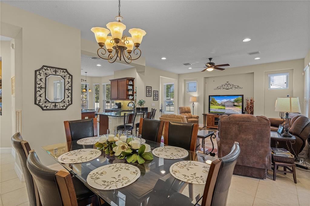 Dining/Great Room Open Floor Plan - 353 Salt Marsh Ln, Groveland, FL 34736