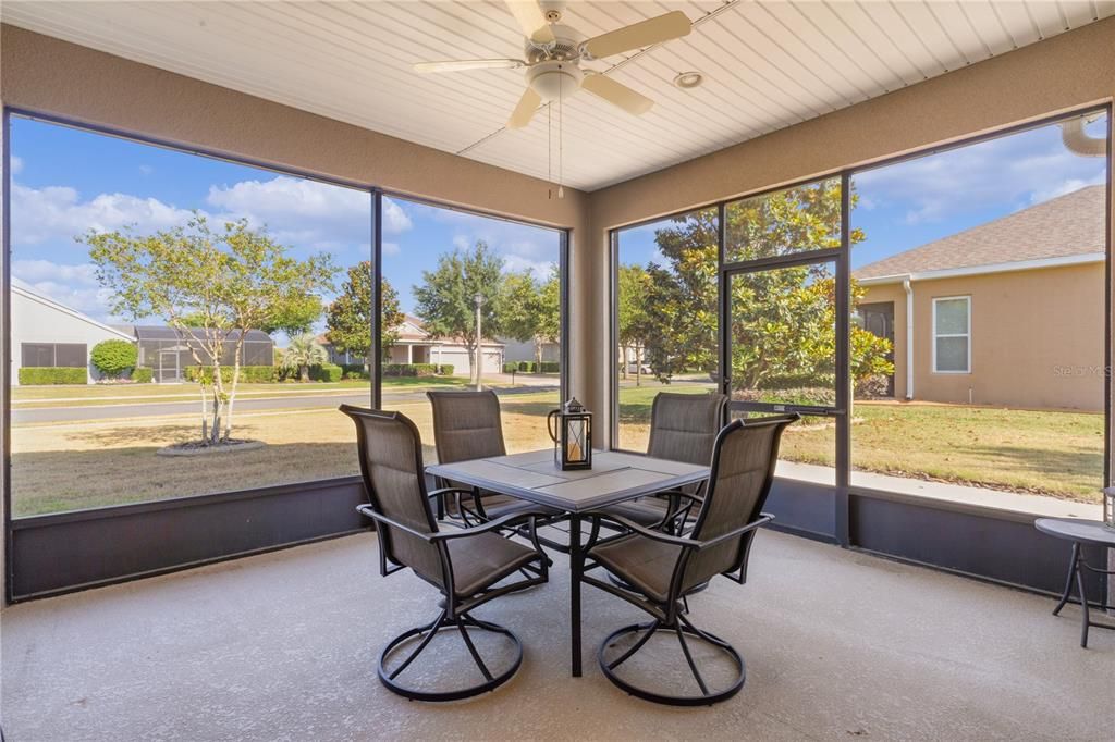 Covered, Screened Lanai area - 353 Salt Marsh Ln, Groveland, FL 34736