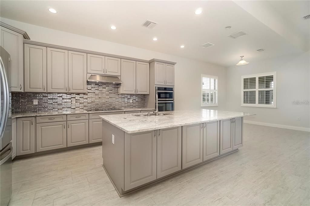 updated granite countertop kitchen