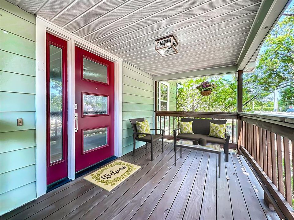 Front Porch with space for sitting while enjoying morning coffee!