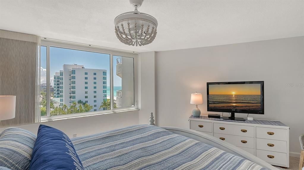 Primary bedroom - Gulf of Mexico and beach view.