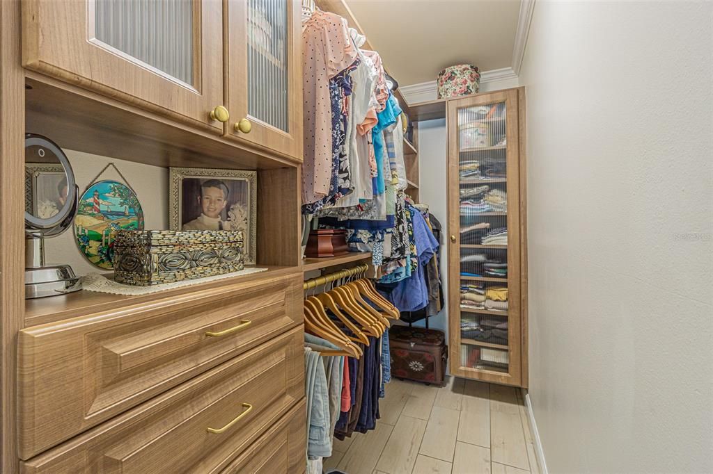 Walk-in master closet