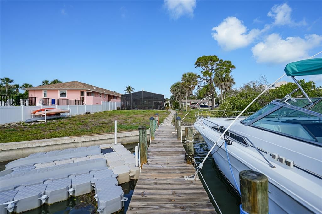 looking out over boat slips