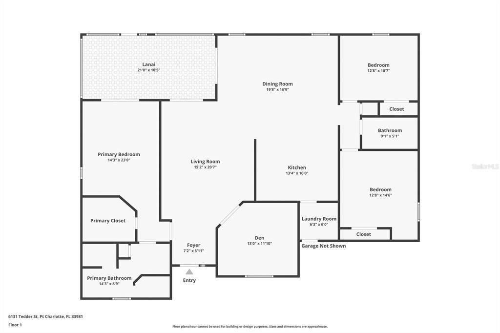 Floor plan shows all the rooms