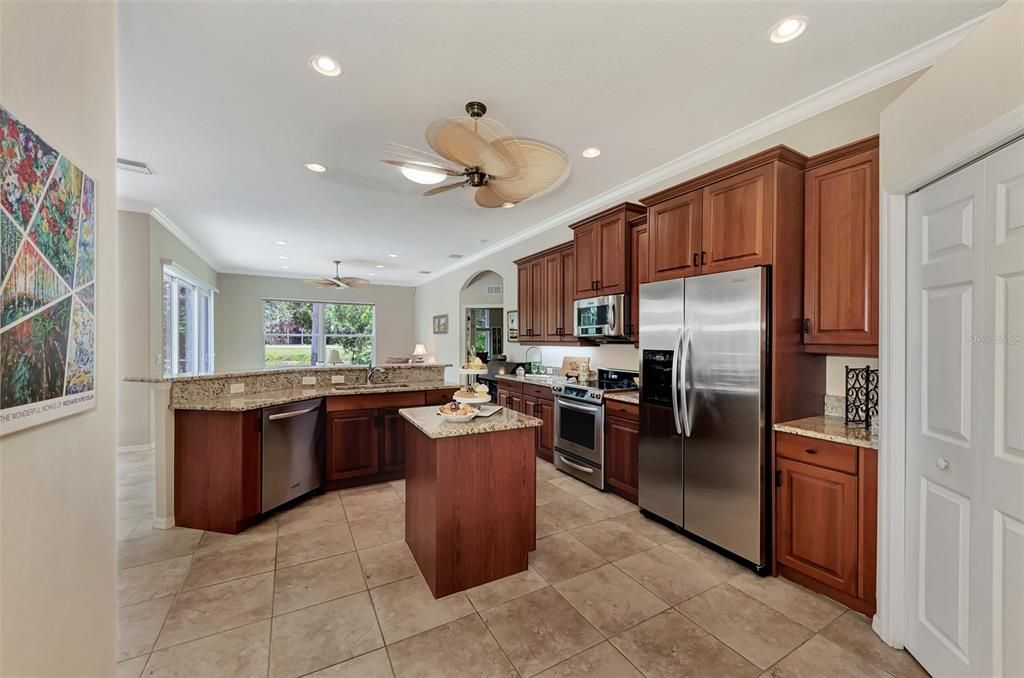 Spacious kitchen provides so many options
