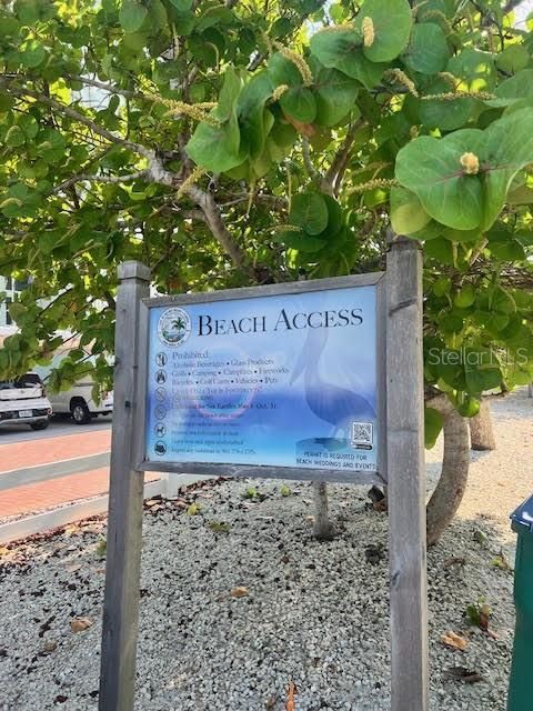 Beach Access across from Property