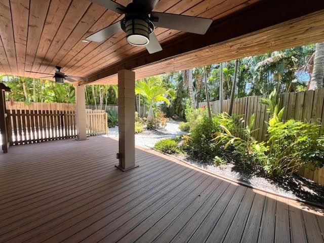 Patio leading out to Private Back yard for Upstairs Unit