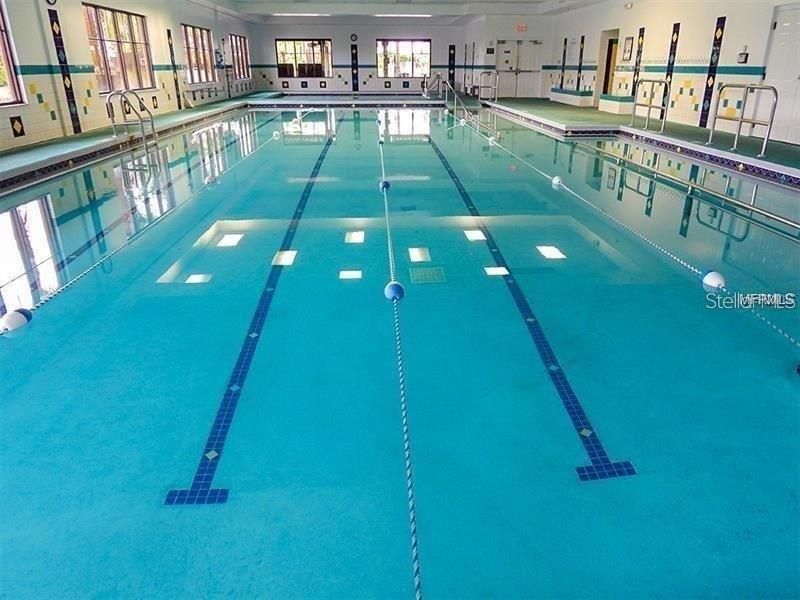 Indoor lap pool & walking pool