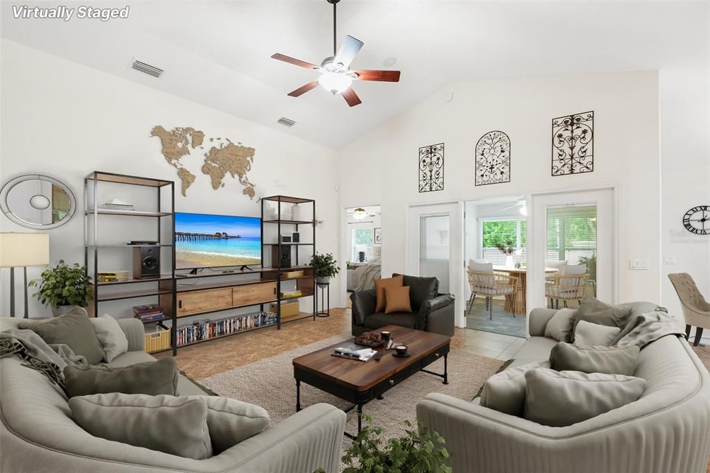 VIRTUALLY STAGED FAMILY ROOM