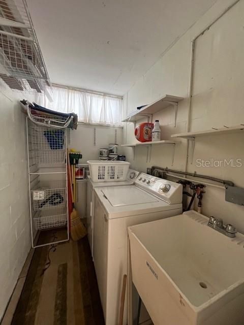 separate Laundry Closet for convenience