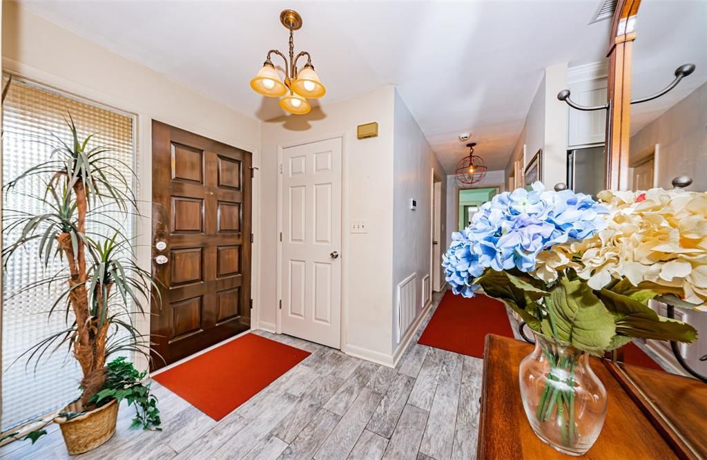 Walk through the front door and step into the foyer. This is where your home adventure begins.