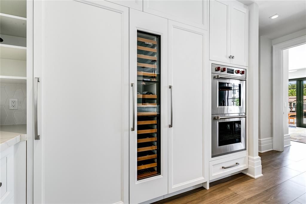 Built-in wine cooler, perfect for the discerning wine enthusiast.