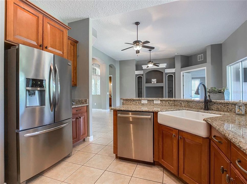 Chefs will delight in this spacious kitchen