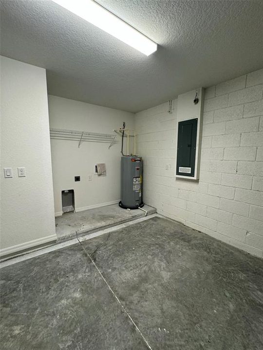 Laundry space in Garage