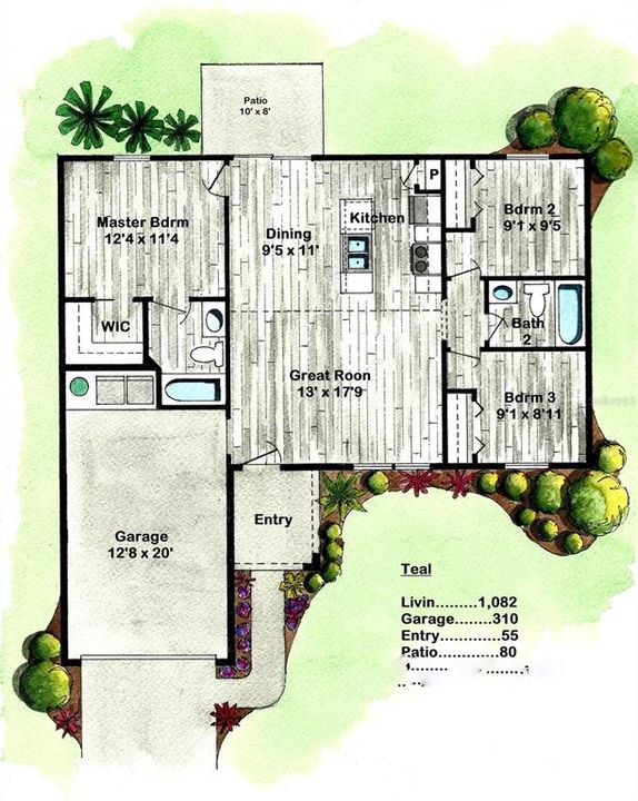 Floor plan (mirrored)