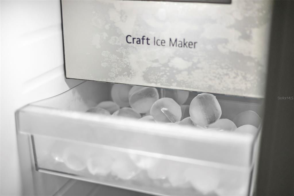 Craft Ice Maker in Freezer